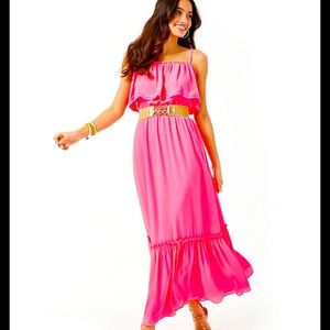 Lilly Pulitzer adia maxi dress love potion pink